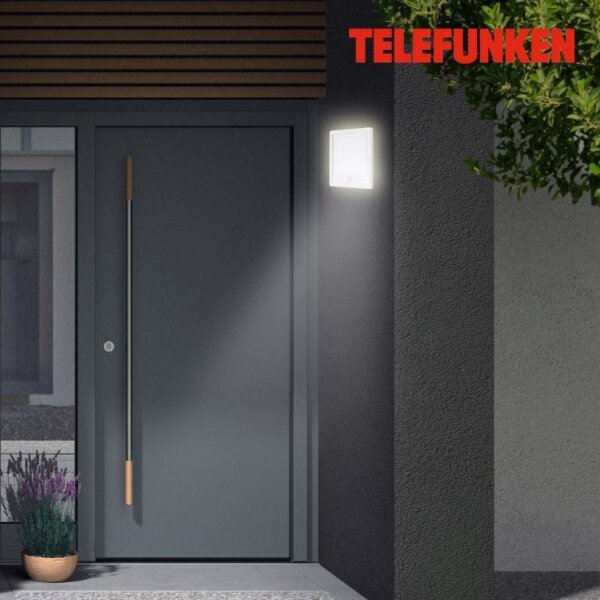 Telefunken 313806TF-LED Vonkajšie svietidlo so senzorom LED/15W/230V IP44