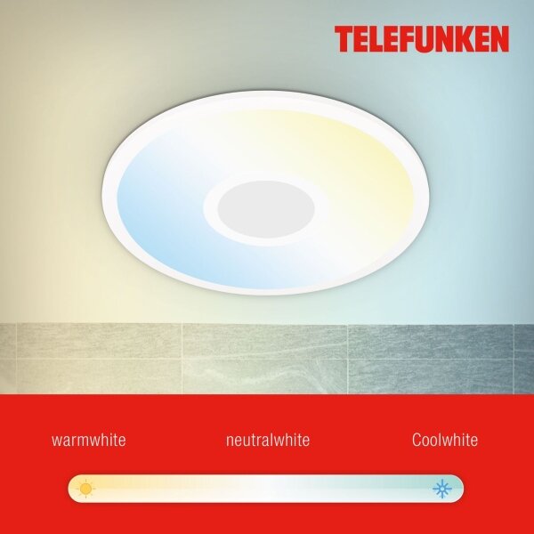 Telefunken 319306TF - LED RGBW Stmievateľné svietidlo LED/22W/230V + DO