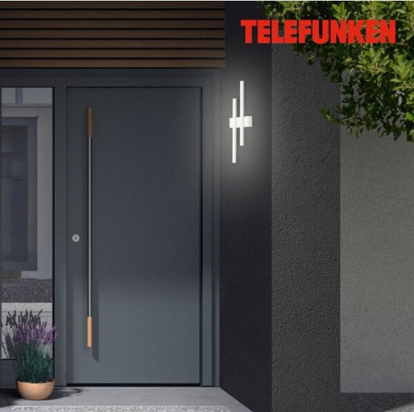 Telefunken 313206TF - LED Vonkajšie nástenné svietidlo 2xLED/8W/230V IP44