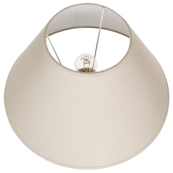 Stolná lampa biela keramická klasické nastaviteľné ľanové tienidlo minimalistický moderný dizajn obývačka spálňa