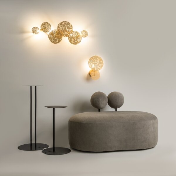 Maytoni MOD082WL-01G - Nástenné svietidlo LOVETANN 1xE14/40W/230V zlatá