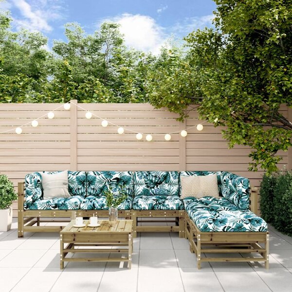 Maison Exclusive – 7-dielna záhradná súprava z impregnovaného borovicového dreva