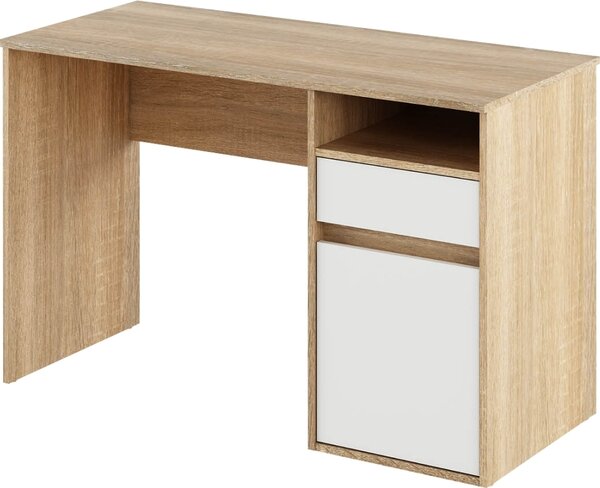 Kondela PC stôl Bili New - dub sonoma / biela