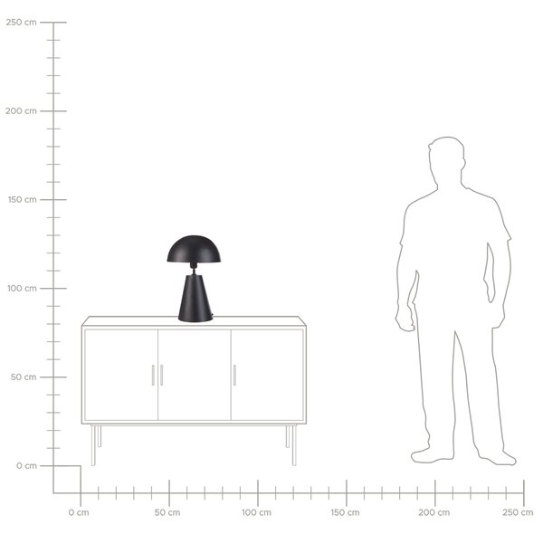 Stolná lampa čierna kovová železo moderný minimalistický štýl obývacia izba spálňa
