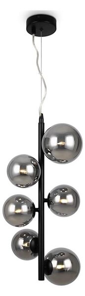 Maytoni MOD545PL-06B - Luster na lanku DALLAS 6xG9/28W/230V čierna