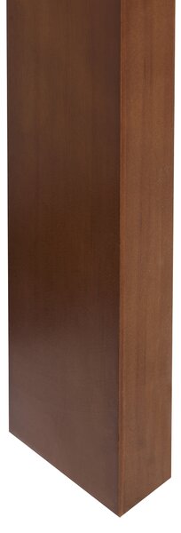 Rám postele tmavohnedý borovicové drevo 180 x 200 cm posteľ s čelom škandinávsky štýl