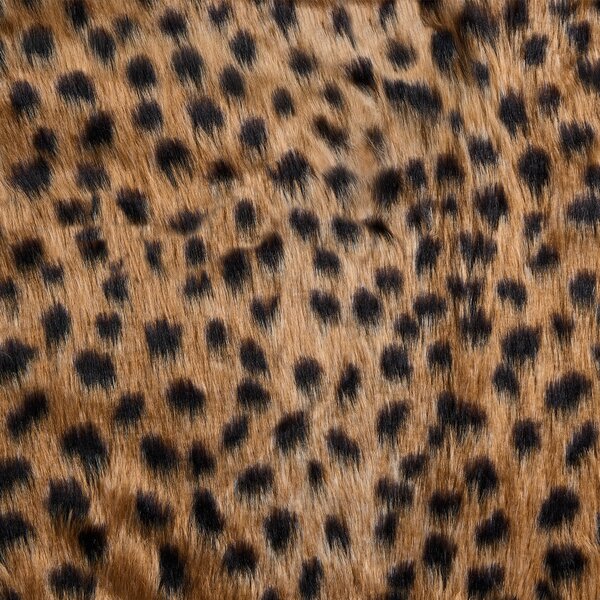 Prikrývka na posteľ hnedá 150 x 200 cm polyesterová umelá kožušina s leopardím vzorom spálňa