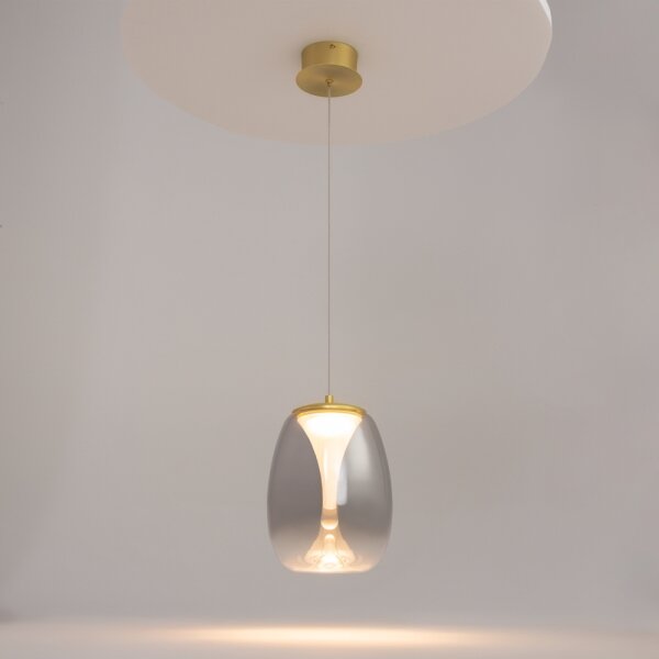Maytoni MOD282PL-L8G3K - LED Luster na lanku SPLASH LED/7W/230V 3000K zlatá