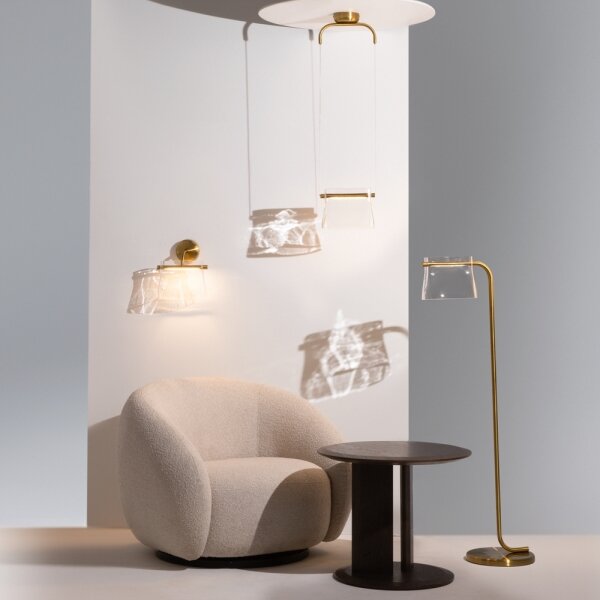 Maytoni MOD170PL-L8BS3K - LED Luster na lanku CABARET LED/8W/230V zlatá