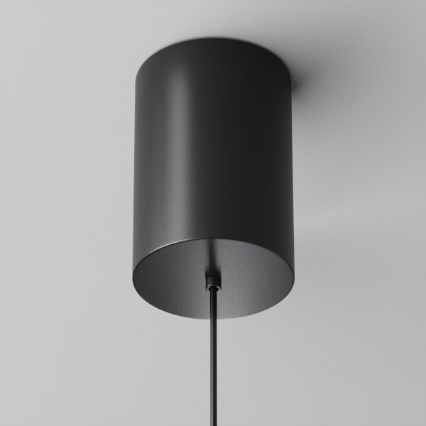 Maytoni P076PL-L12W3K-B - LED Luster na lanku PLATO LED/12W/230V 3000K čierna