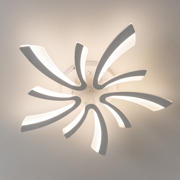 Brilagi - LED Stmievateľný prisadený luster TWIST LED/55W/230V 3000-6500K biela + DO