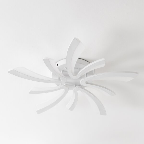 Brilagi - LED Stmievateľný prisadený luster TWIST LED/55W/230V 3000-6500K biela + DO