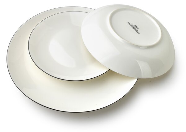 Affekdesign Súprava 18 ks tanierov LEA SIMPLE biela