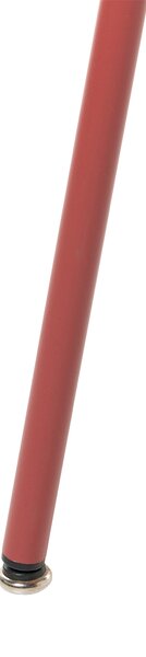 Vonkajší stôl červený kovový železný okrúhly ø 64 cm terasa záhrada moderný dizajn