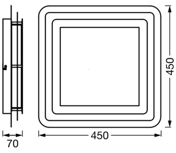 Ledvance - LED Stropné svietidlo ORBIS SPIRAL LED/26W/230V