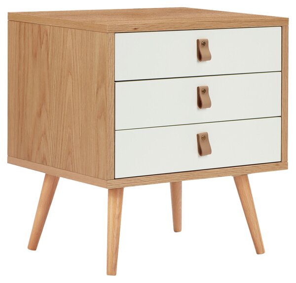 NOČNÝ STOLÍK, dub, biela, farba duba, 50/55/40 cm Boxxx - Online Only spálne, Online Only