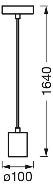 Ledvance - Luster na lanku PENDULUM ROUND 1xE27/15W/230V zlatá