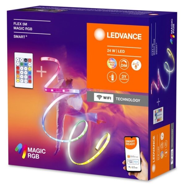 Ledvance - LED RGB Stmievateľný pásik SMART+ MAGIC FLEX 5m LED/24W/230V Wi-Fi+DO