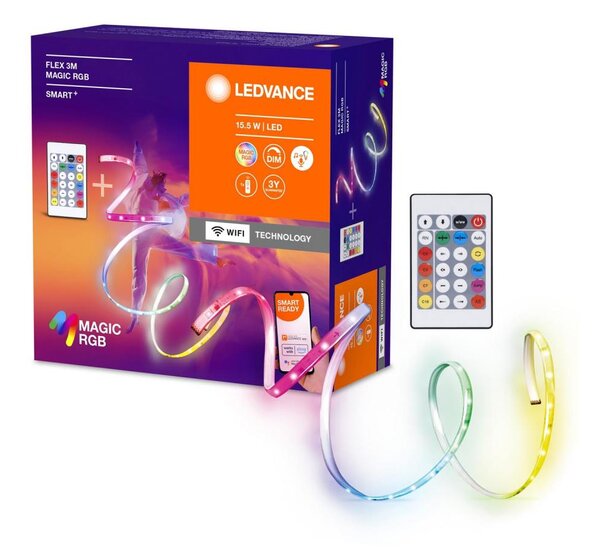 Ledvance- LED RGB Stmievateľný pásik SMART+ MAGIC FLEX 3m LED/15,5W/230V Wi-Fi+DO