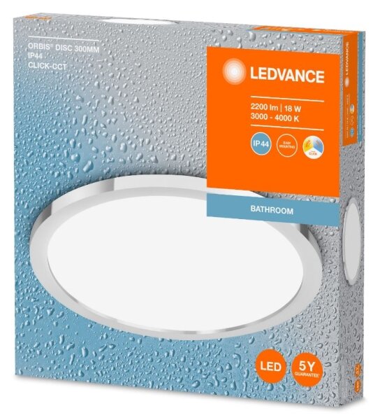 Ledvance - LED Kúpeľňové stropné svietidlo DISC LED/18W/230V 3000/4000K IP44