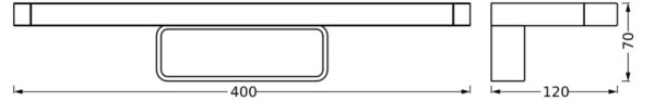 Osram - LED kúpeľňové osvetlenie zrkadla DISC BAR LED/7W/230V 3000/4000K IP44