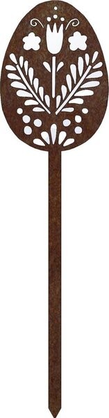 CORGARDEN Záhradná dekorácia Veľká noc Veľkonočné vajíčka 2, 51 x 14 cm, corten CORGARDEN 1064