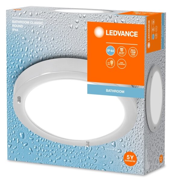 Ledvance - Kúpeľňové stropné svietidlo BATHROOM CLASSIC 1xE27/15W/230V IP44