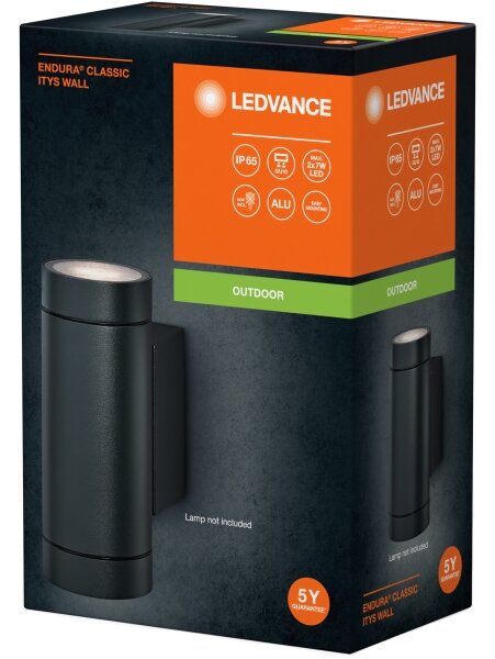 Ledvance - Vonkajšie nástenné svietidlo ITYS 2xGU10/35W/230V IP65