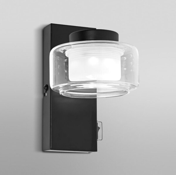 Ledvance - LED Kúpeľňové nástenné svietidlo ORBIS FLAME LED/5,5W/230V IP44 čierna