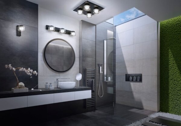 Ledvance - LED Kúpeľňové nástenné svietidlo ORBIS FLAME LED/5,5W/230V IP44 čierna
