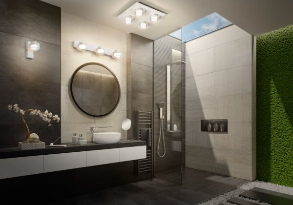 Ledvance - LED Kúpeľňové stropné svietidlo ORBIS FLAME 4xLED/5,5W/230V IP44 biela