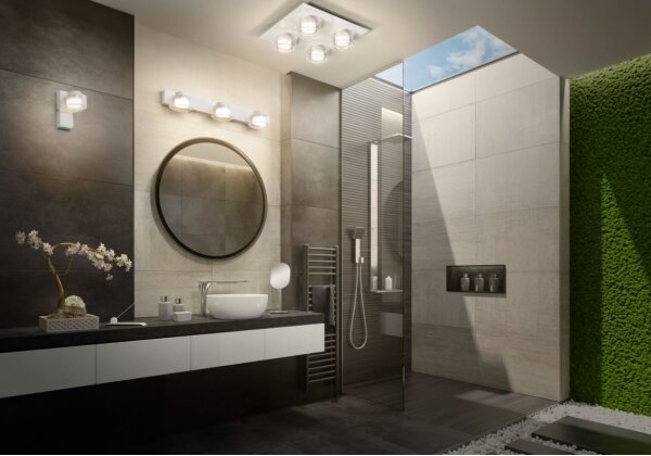 Ledvance -LED Kúpeľňové nástenné svietidlo ORBIS FLAME 2xLED/5,5W/230V IP44 biela