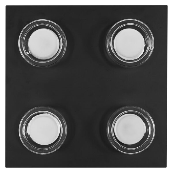 Ledvance -LED Kúpeľňové stropné svietidlo ORBIS FLAME 4xLED/5,5W/230V IP44 čierna
