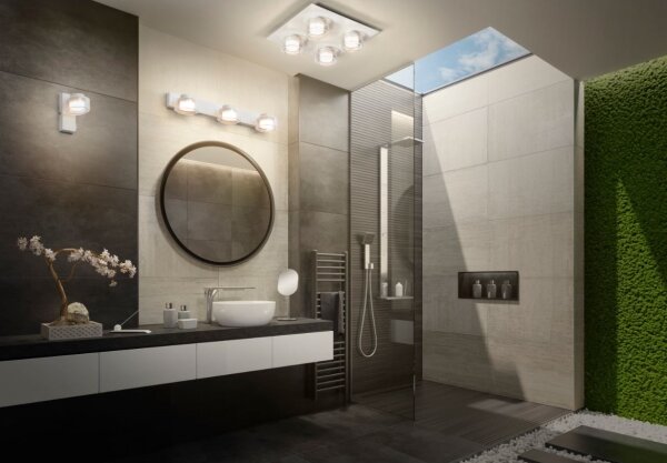 Ledvance -LED Kúpeľňové nástenné svietidlo ORBIS FLAME 3xLED/5,5W/230V IP44 biela