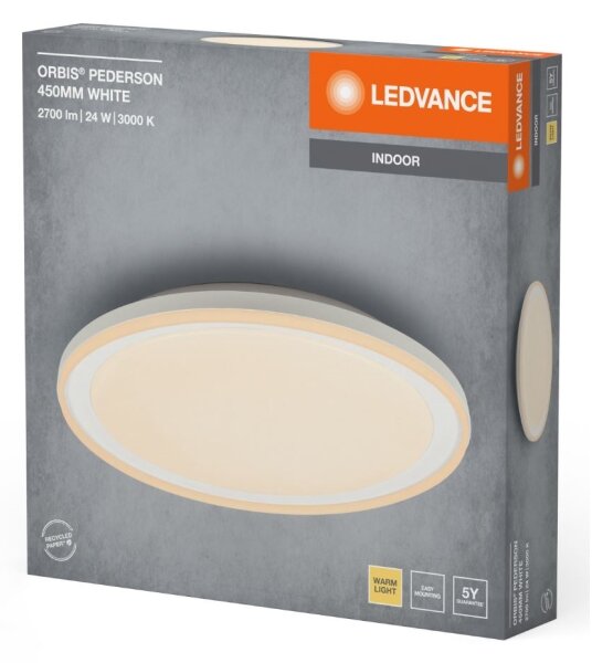 Ledvance - LED Stropné svietidlo ORBIS PEDERSON LED/24W/230V pr. 45 cm biela