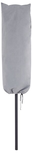 Ochranná plachta na záhradný slnečník sivá PVC povlak polyester 157 x 69 x 53 cm