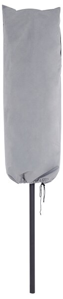 Ochranná plachta na záhradný slnečník sivá PVC povlak polyester 157 x 69 x 53 cm