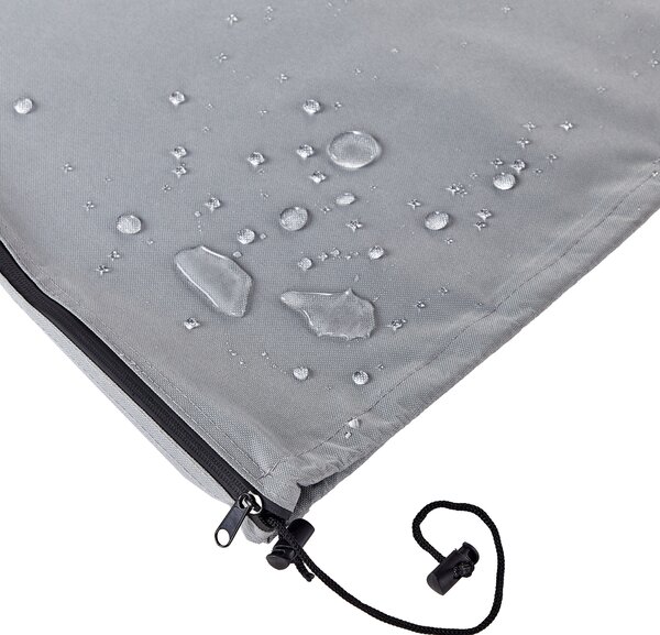 Ochranná plachta na záhradný slnečník sivá PVC povlak polyester 157 x 69 x 53 cm