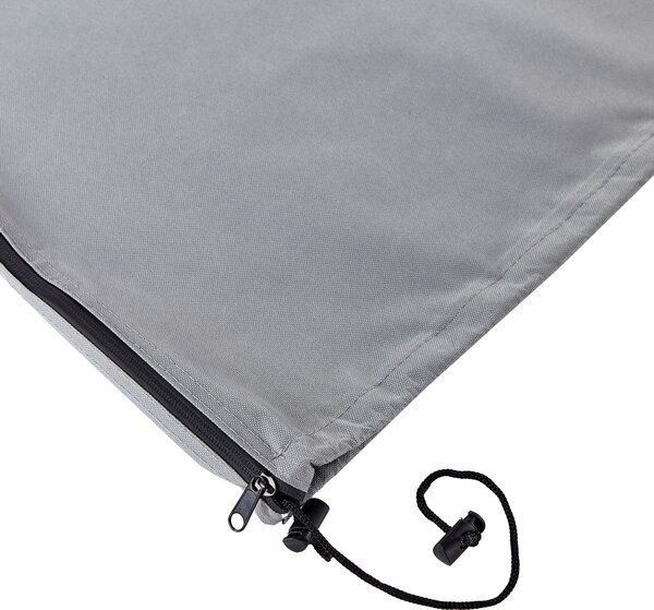 Ochranná plachta na záhradný slnečník sivá PVC povlak polyester 157 x 69 x 53 cm