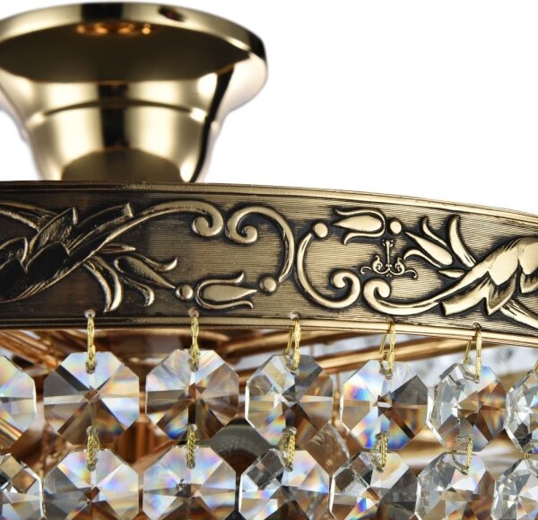Maytoni DIA890-CL-05-G - Prisadený luster PALACE 5xE27/60W/230V