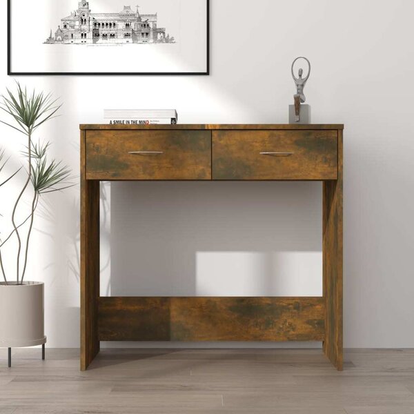 Maison Exclusive - písací stôl z dymového dubu 80x40x75 cm drevený materiál