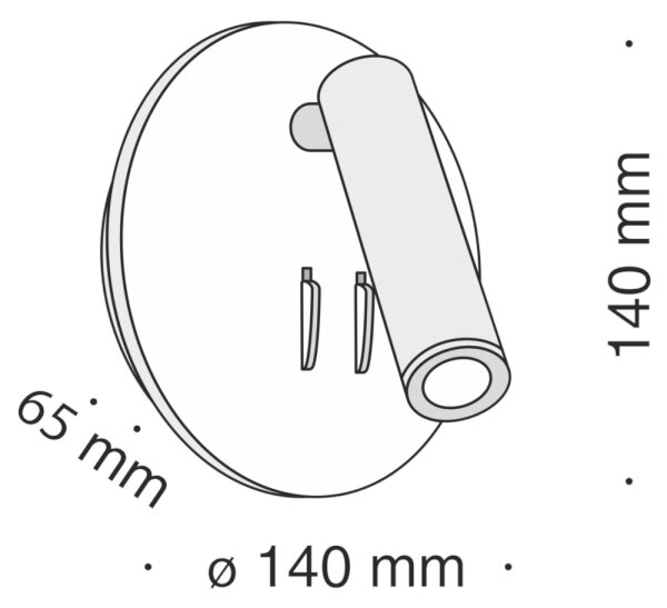 Maytoni C176-WL-01-6W-B - LED Nástenné bodové svietidlo IOS LED/9W/230V čierna