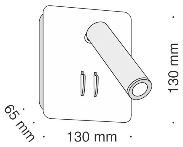 Maytoni C175-WL-01-6W-B - LED Nástenné bodové svietidlo IOS LED/9W/230V čierna