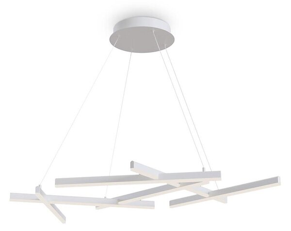 Maytoni MOD016PL-L75W - LED Luster na lanku LINE LED/79W/230V biela