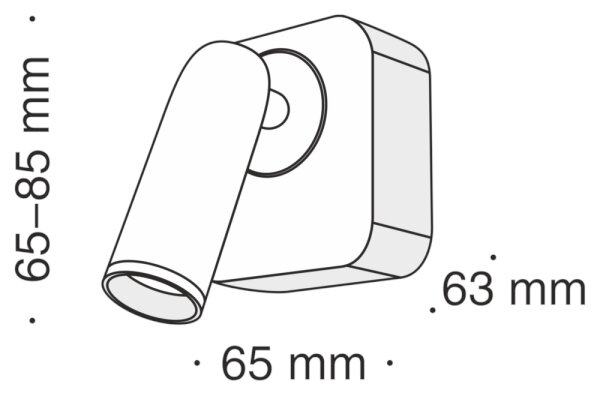 Maytoni C039WL-L3W3K - LED Nástenné bodové svietidlo MIRAX LED/3W/230V čierna