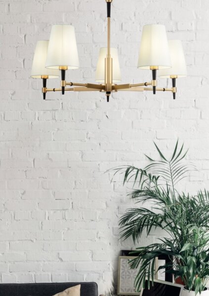 Maytoni H001CL-05BS - Luster na tyči ZARAGOZA 5xE14/40W/230V