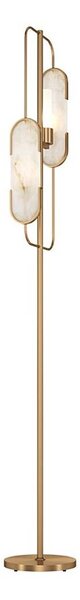 Maytoni MOD099FL-02G - Stojacia lampa MARMO 2xG9/40W/230V