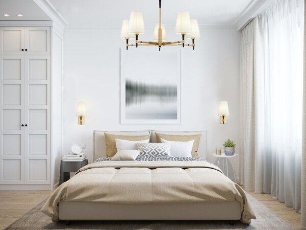 Maytoni H001CL-05BS - Luster na tyči ZARAGOZA 5xE14/40W/230V