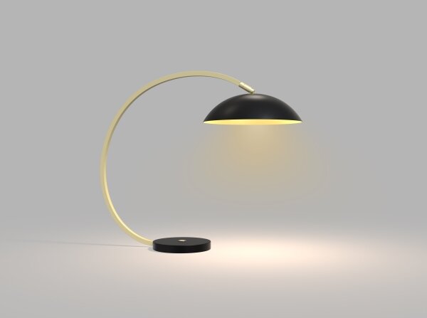 Wofi 8001-104- LED Dotyková stmievateľná lampa ROSCOFF LED/10,5W/230V čierna/zlatá
