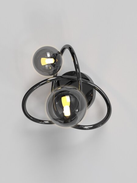 Wofi 4014-205 - LED Nástenné svietidlo NANCY 2xG9/3,5W/230V čierna/chróm